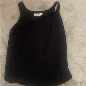 Black tank sheer top